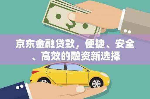 耒阳京东金融贷款，便捷、安全、高效的融资新选择